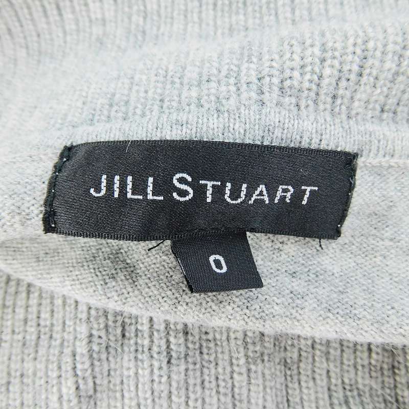  Jill Stuart JILL STUART knitted One-piece o cover -toru. minute sleeve Mini silk . silk . plain 0 gray /BT lady's 