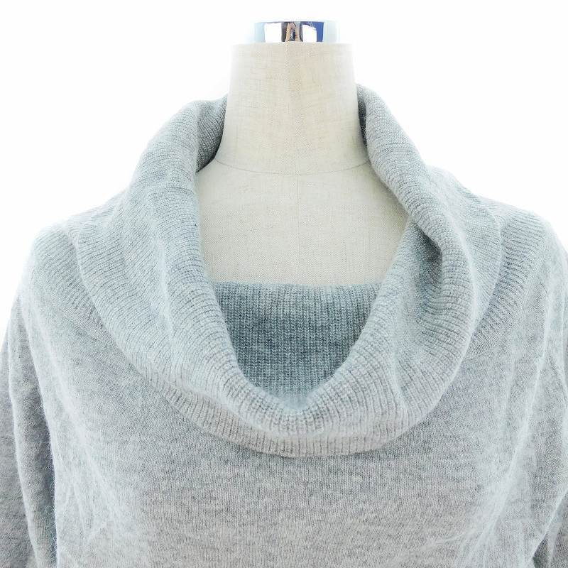  Jill Stuart JILL STUART knitted One-piece o cover -toru. minute sleeve Mini silk . silk . plain 0 gray /BT lady's 