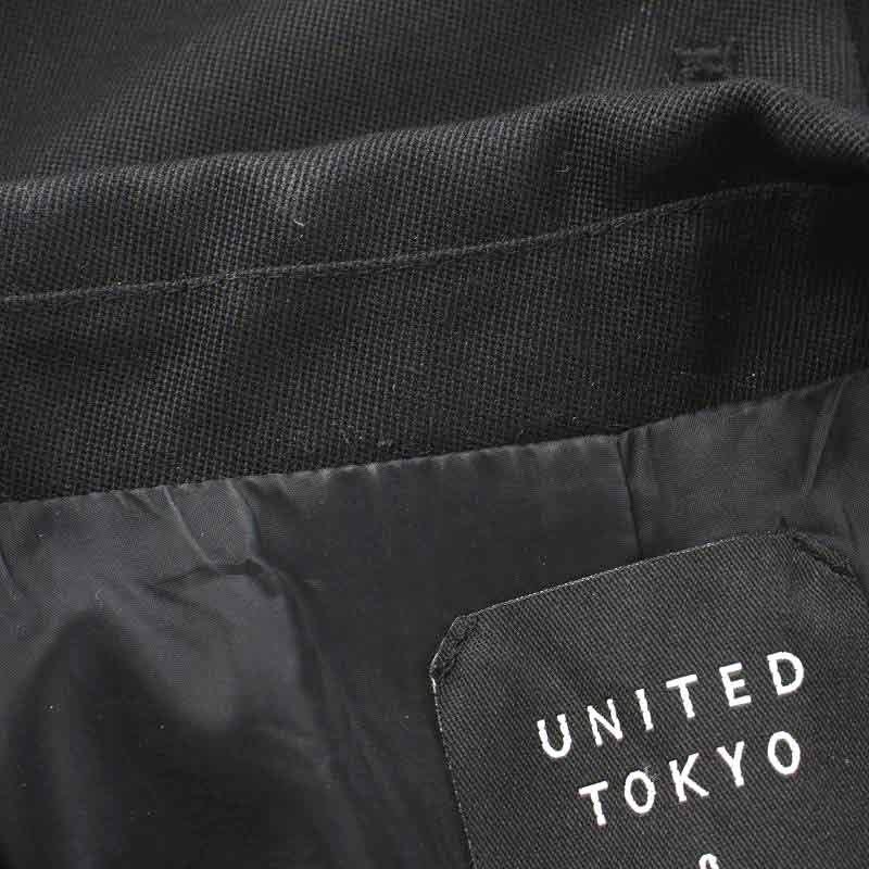 ユナイテッドトウキョウ UNITED TOKYO 20AW ベスト ジレ ダブル ベルト ウール混 0 XS 黒 ブラック /NW23 レディース_画像8