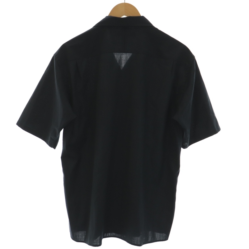  green lable lilac comb ng United Arrows TW washer bru Toro open color shirt short sleeves plain L black 3216-199-1460