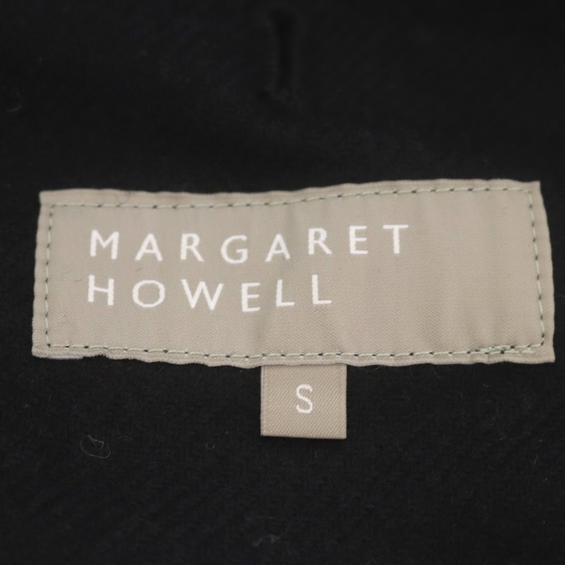 マーガレットハウエル MARGARET HOWELL カウレザー カーコート ジャケット アウター S 黒 ブラック /HS ■OS メンズ_画像3