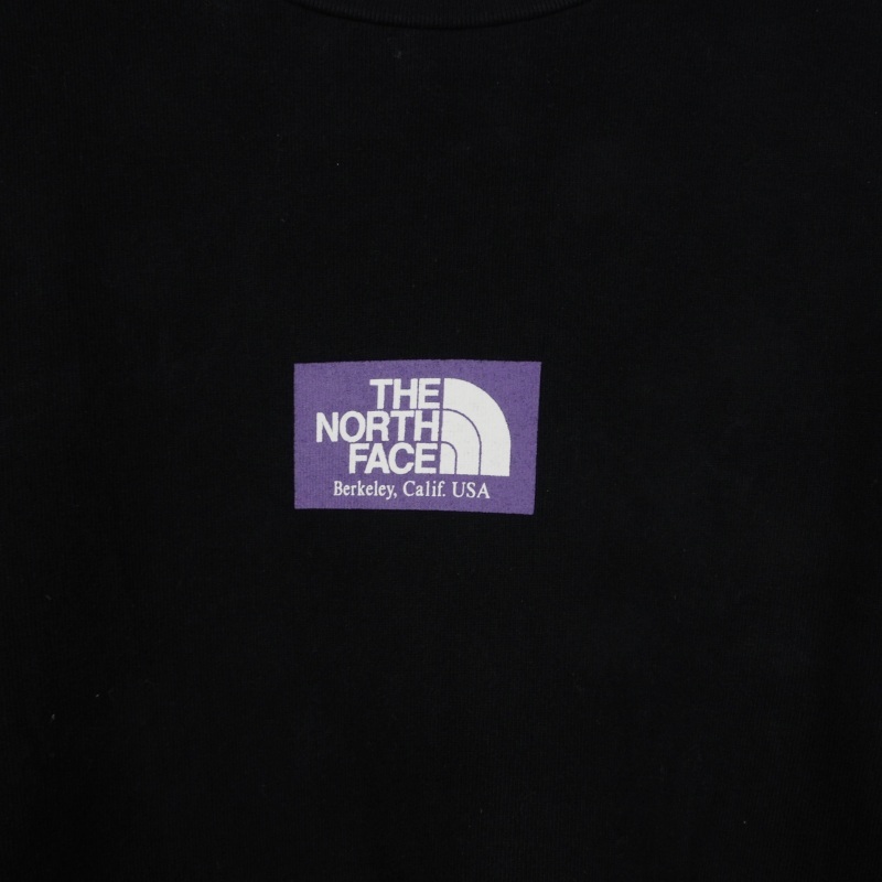 ザノースフェイス THE NORTH FACE 8OZ L/S LOGO TEE ロゴ プリント スウェット Tシャツ M ブラック 黒 NT3955N 国内正規 メンズ_画像4