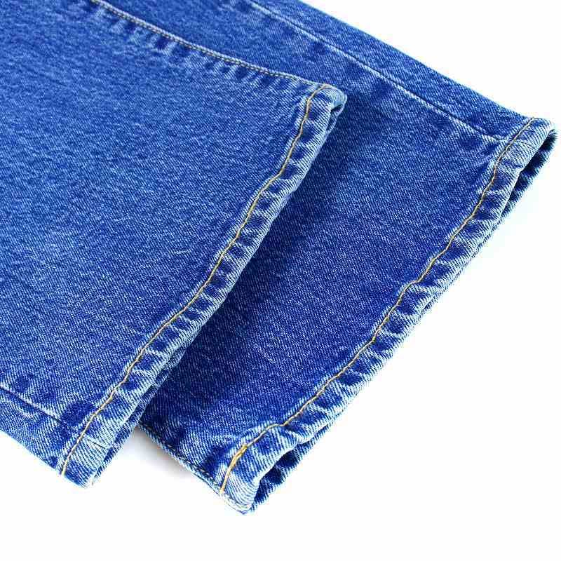 未使用品 SLOBE IENA 23AW LE DENIM ストレートパンツ デニム ジーンズ ジップフライ ウォッシュ加工 38 M インディゴブルー_画像7