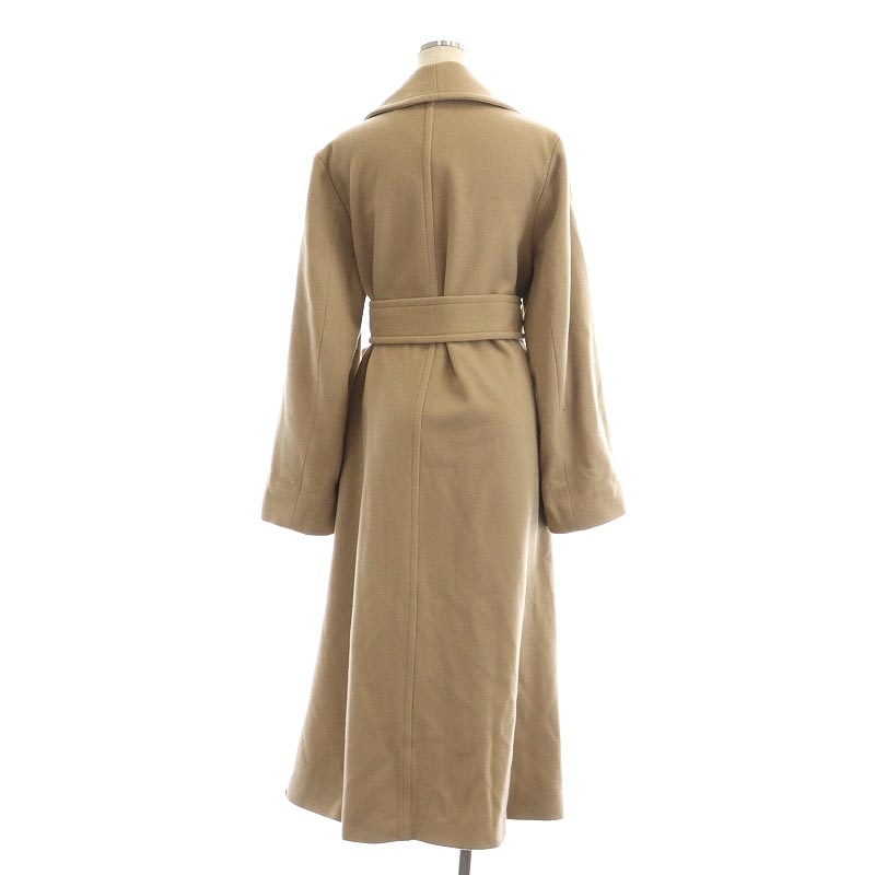 クラネ CLANE 22AW LADY MAXI GOWN COAT ステンカラーコート アウター ロング ウール 1 ベージュ /MI ■OS レディース_画像2