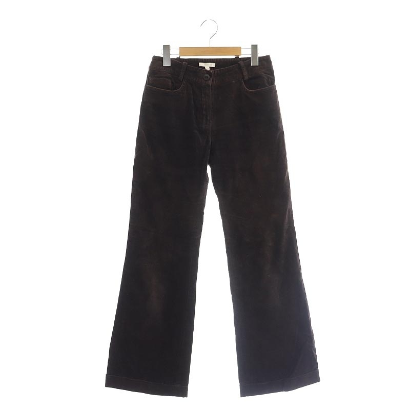  paul (pole) kaPAULE KA вельвет flare pants roll выше 36 темно-коричневый /DF #OS #SH женский 