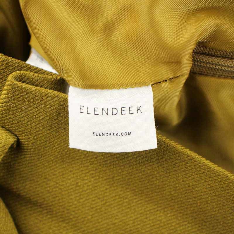 エレンディーク ELENDEEK タイトスカート マキシ ロング タック 2 M 緑 グリーン /AT32 レディース_画像4