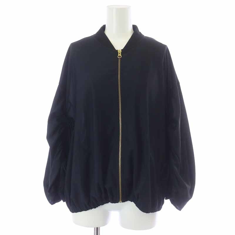  Rope ROPE 22SS tricot gya The - sleeve blouson jacket sia- see-through 38 M navy blue navy /AT21 lady's 