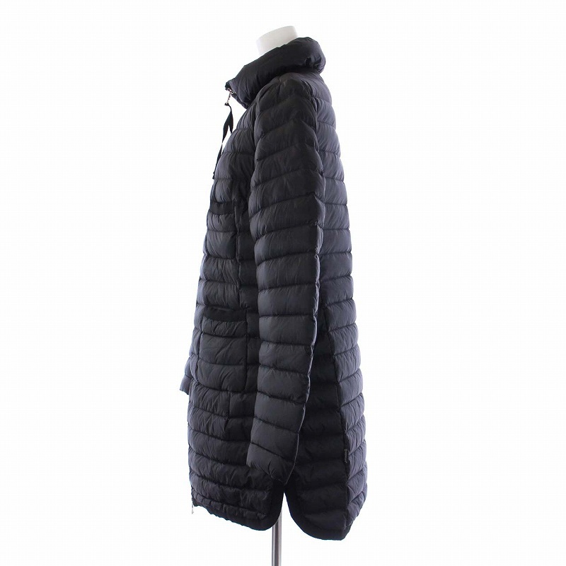 モンクレール MONCLER BOUGUE ダウンコート アウター ロング ジップアップ スタンドカラー 4 L 黒 ブラック /KH レディース_画像2