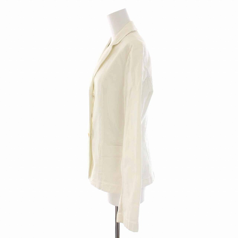  Max Mara we k end line MAX MARA WEEKEND LINE tailored jacket 3B outer cotton 42 L white white lady's 
