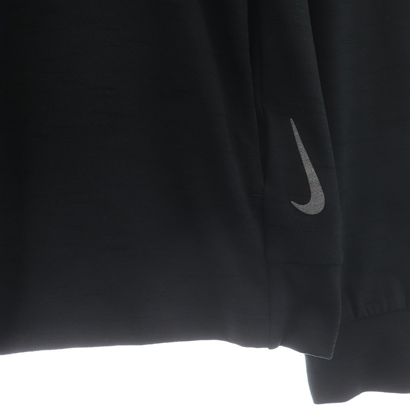 ナイキ NIKE YOGA Dri-Fit Hoodie ジップアップパーカー ジャケット ジャンパー フード ロゴ S 黒 ブラック グレー CZ2218-010 /SI19_画像5