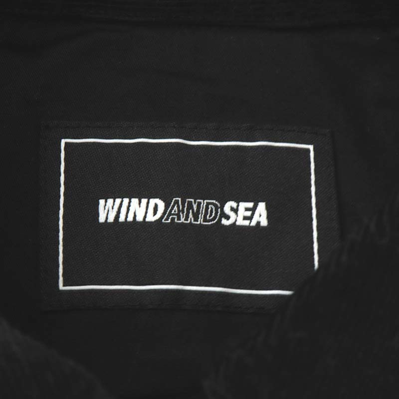 未使用品 ウィンダンシー WIND AND SEA SD SANTACRUZ DECK JACKET ジャケット ジップアップ ロゴ 刺繍 サンタクルーズ S 黒_画像3