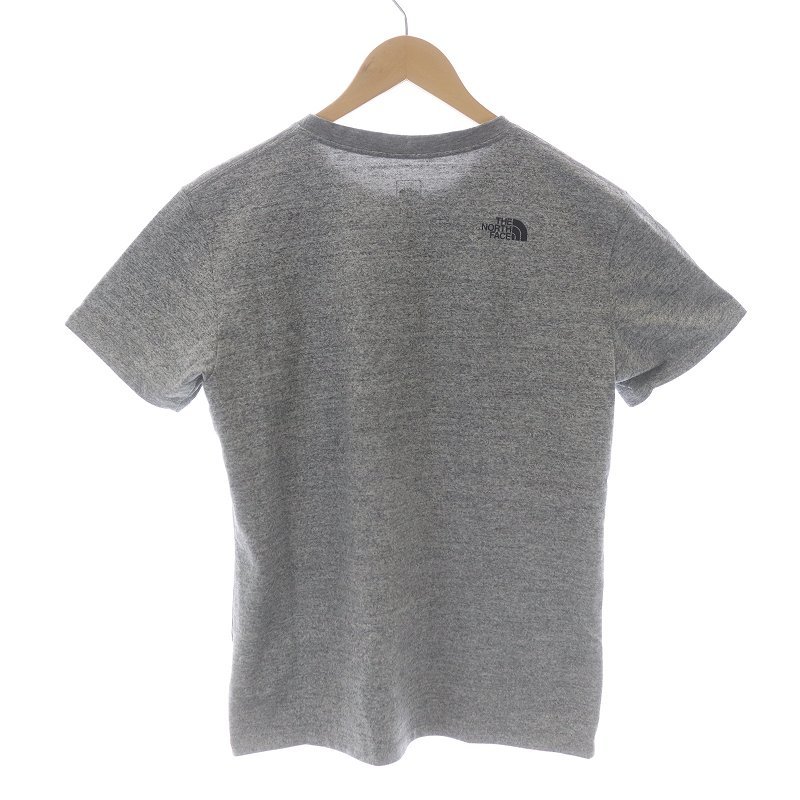 THE NORTH FACE S/S VIEW POINT TEE Tシャツ カットソー クルーネック プルオーバー 半袖 ロゴ M グレー 黒 ブラック NT31852 /SI20_画像2