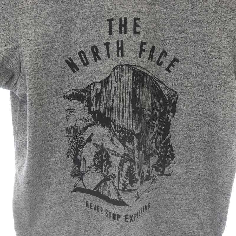 THE NORTH FACE S/S VIEW POINT TEE Tシャツ カットソー クルーネック プルオーバー 半袖 ロゴ M グレー 黒 ブラック NT31852 /SI20_画像4