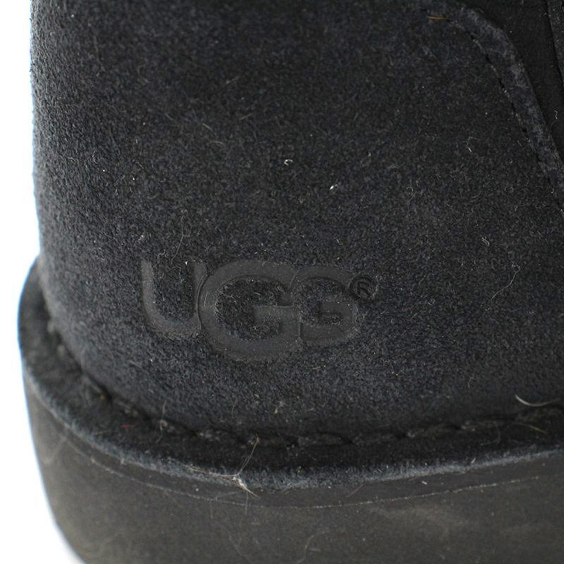 アグ オーストラリア UGG australia W LARKER ムートンブーツ ショートブーツ スエード 24cm 黒 ブラック /AK9 レディース_画像3