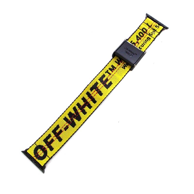 オフホワイト OFF WHITE IWATCH IND BELT BAND ウォッチベルト OMZF22-RTW0373 黄色 イエロー 黒 ブラック /YO16 ■SH メンズ レディース_画像7