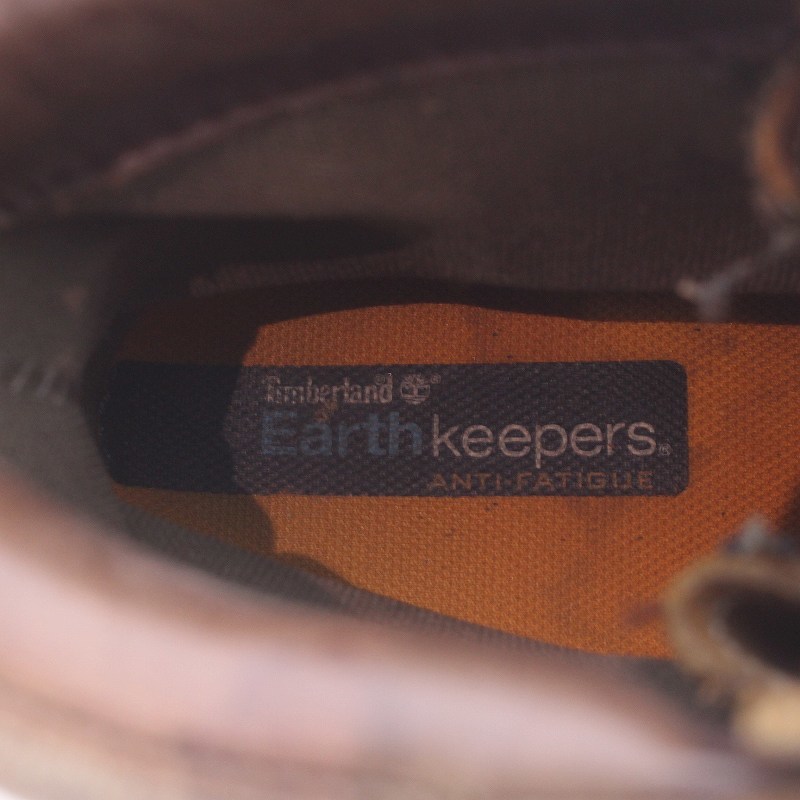 Timberland Earthkeepers アースキーパーズ トレッキングブーツ シューズ 靴 プレーントゥ レースアップ レザー 防水 7.5W 25.5cm 茶_画像5