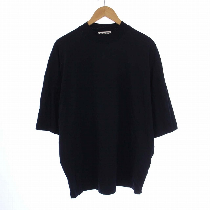 ジルサンダー JIL SANDER モックネック オーバーサイズ Tシャツ カットソー 半袖 M 紺 ネイビー JSMQ706022MQ247308 /KH メンズ_画像1