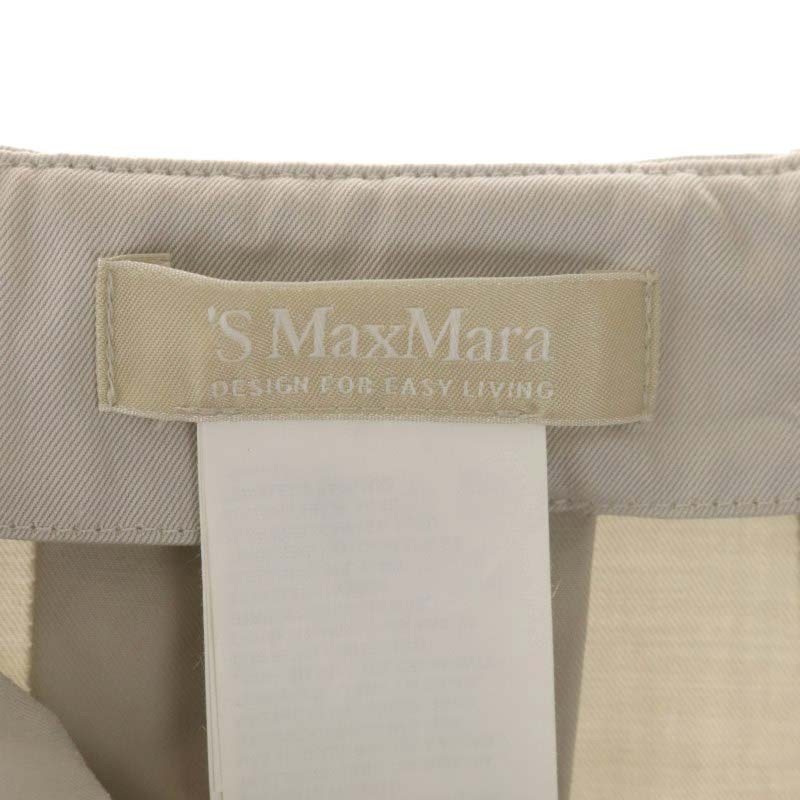 Sマックスマーラ 'S Max Mara プリーツスカート フレア ひざ丈 38 グレー /DF ■OS レディース_画像3