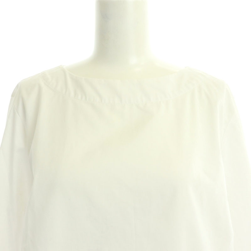  is shunyu Anne s#Newans 23SS [ANSWER for Co-Creation] bell sleeve simple blouse 7 minute sleeve pull over cotton .1 white 