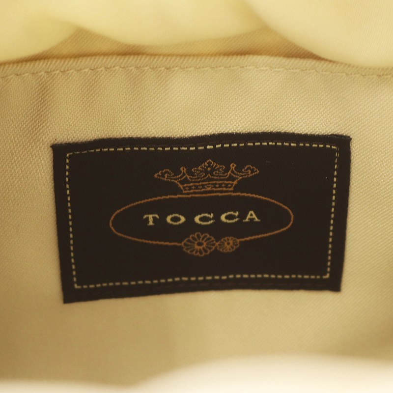  Tocca TOCCA корзина сумка мешочек сумка ручная сумочка la tan leather переключатель цветочный узор biju- Logo слоновая кость /WM женский 