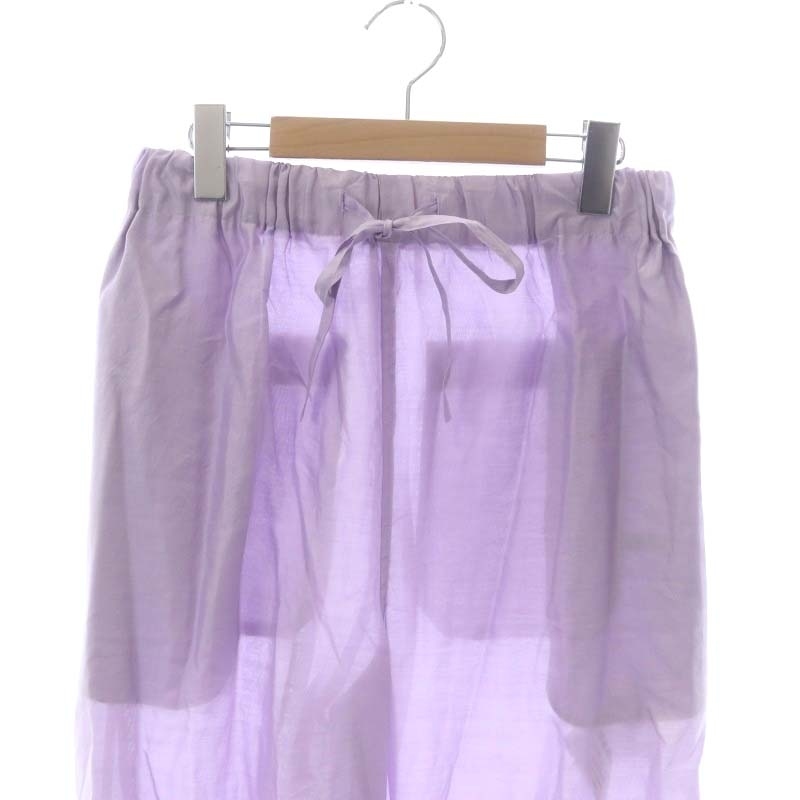  Anne s clear INSCRIRE Easy pants silk 34 purple purple /MF #OS lady's 