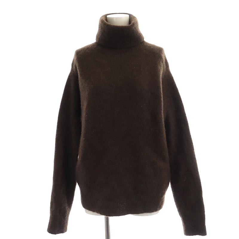  Stunning Lure STUNNING LUREyak over ta-toru knitted sweater long sleeve wool M tea Brown /DF #OS lady's 