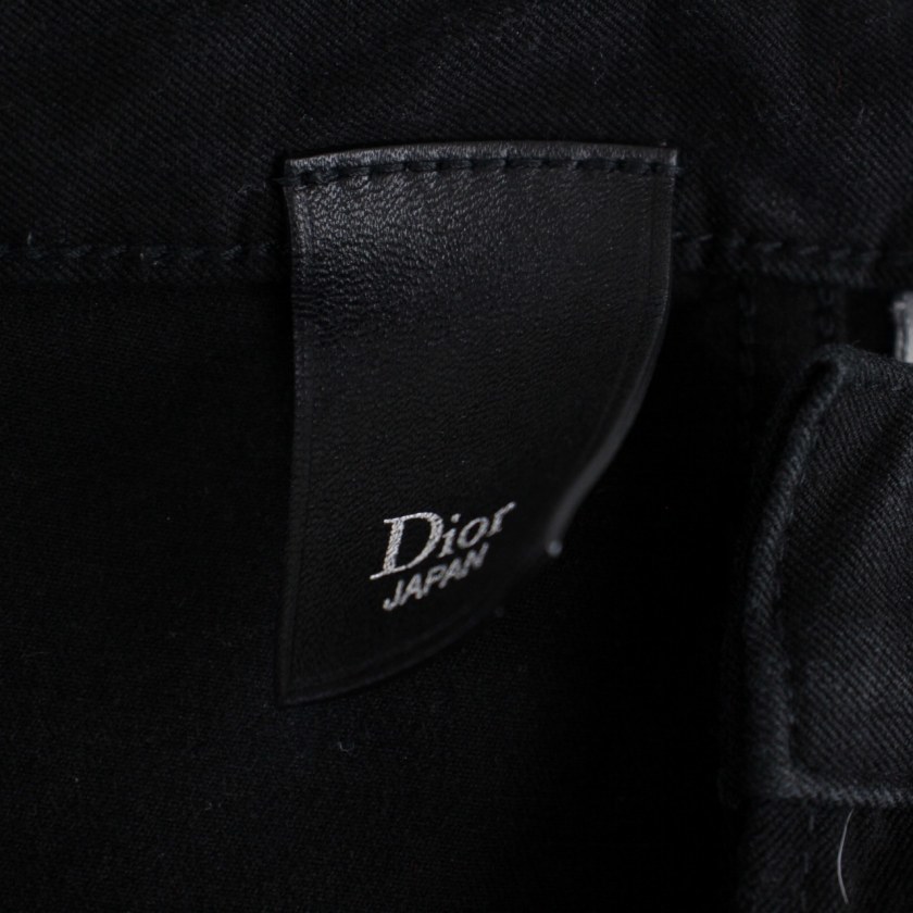  Dior Homme Dior HOMME стрейч обтягивающие джинсы брюки джинсы кнопка fly 27 чёрный черный 003D006A0917 /BM мужской 