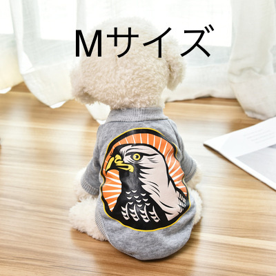【犬服】トレーナー　Mサイズ　色グレー　（1枚目の画像）_Mサイズ
