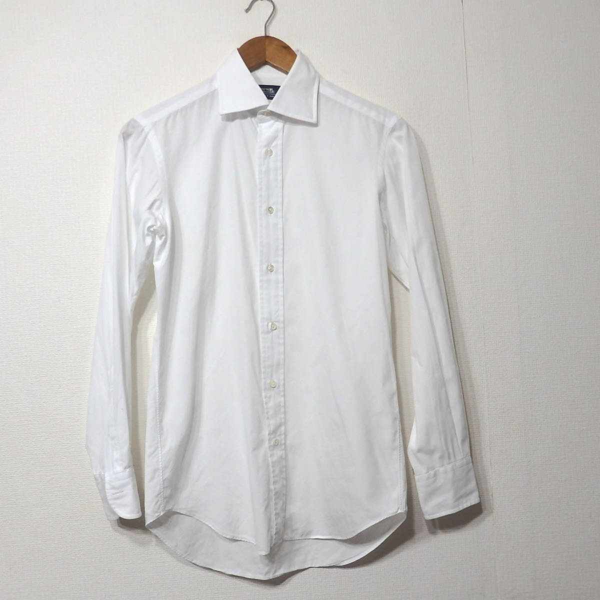 【送料無料】メーカーズシャツ鎌倉ドレスシャツ/白　３７－８１　綿１００％　日本製　B004　MAKER'S SHIRT KAMAKURA_画像1