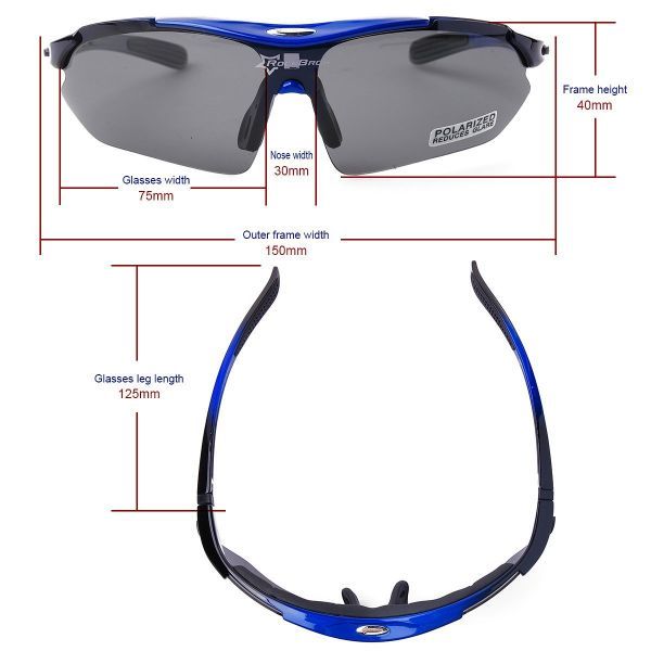 sunglasses baseball Golf polarized light tennis men's cycling bike glasses blue CS012