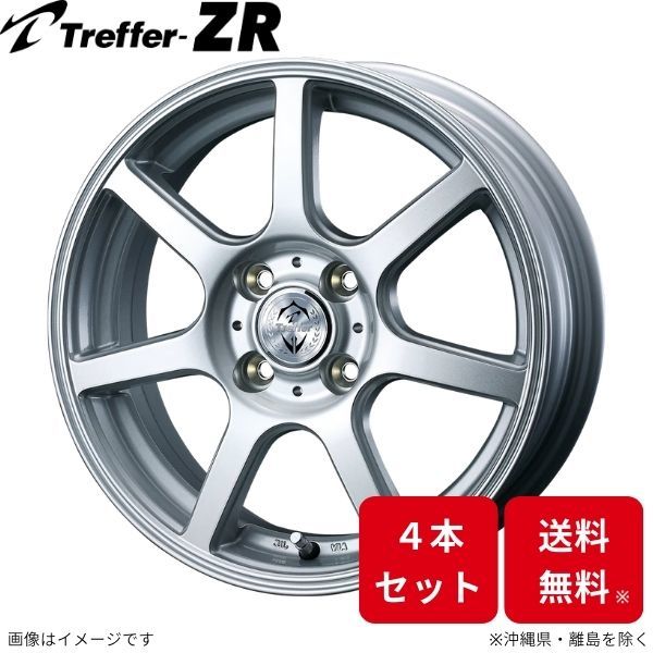 ウェッズ ホイール トレファーZR トゥインゴ AHH4B/AHH4D ルノー 15インチ 4H 4本セット 0034182 WEDS_画像1