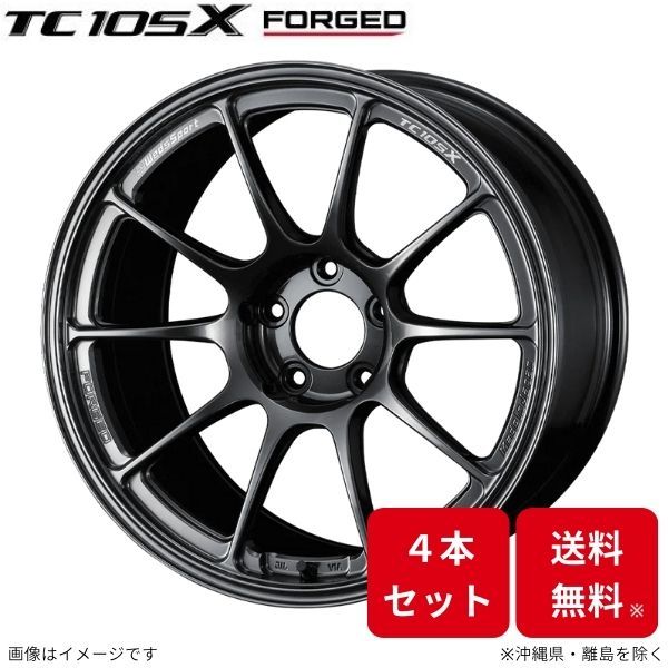 ウェッズ ホイール ウェッズスポーツ TC105X フォージド ランサーエボリューションX CZ4A 三菱 18インチ 5H 4本セット 0073957 WEDS_画像1