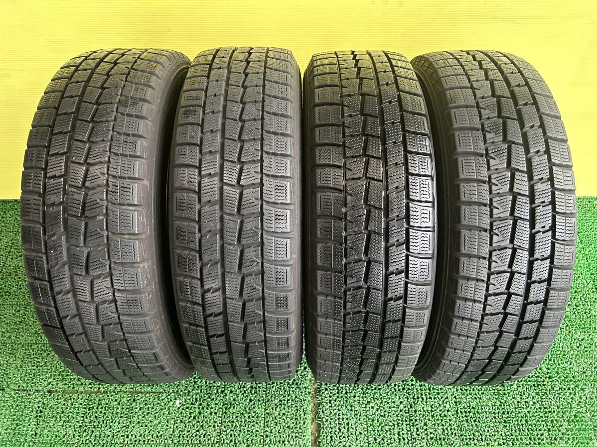 175/65R15 2019年スダットレス DUNLOP WINTER MAXX タイヤアルミセット 4穴 PCD100 ET+43 15×5.5J ハブ67mmアクア ヴィッツ スペイド等に_画像2