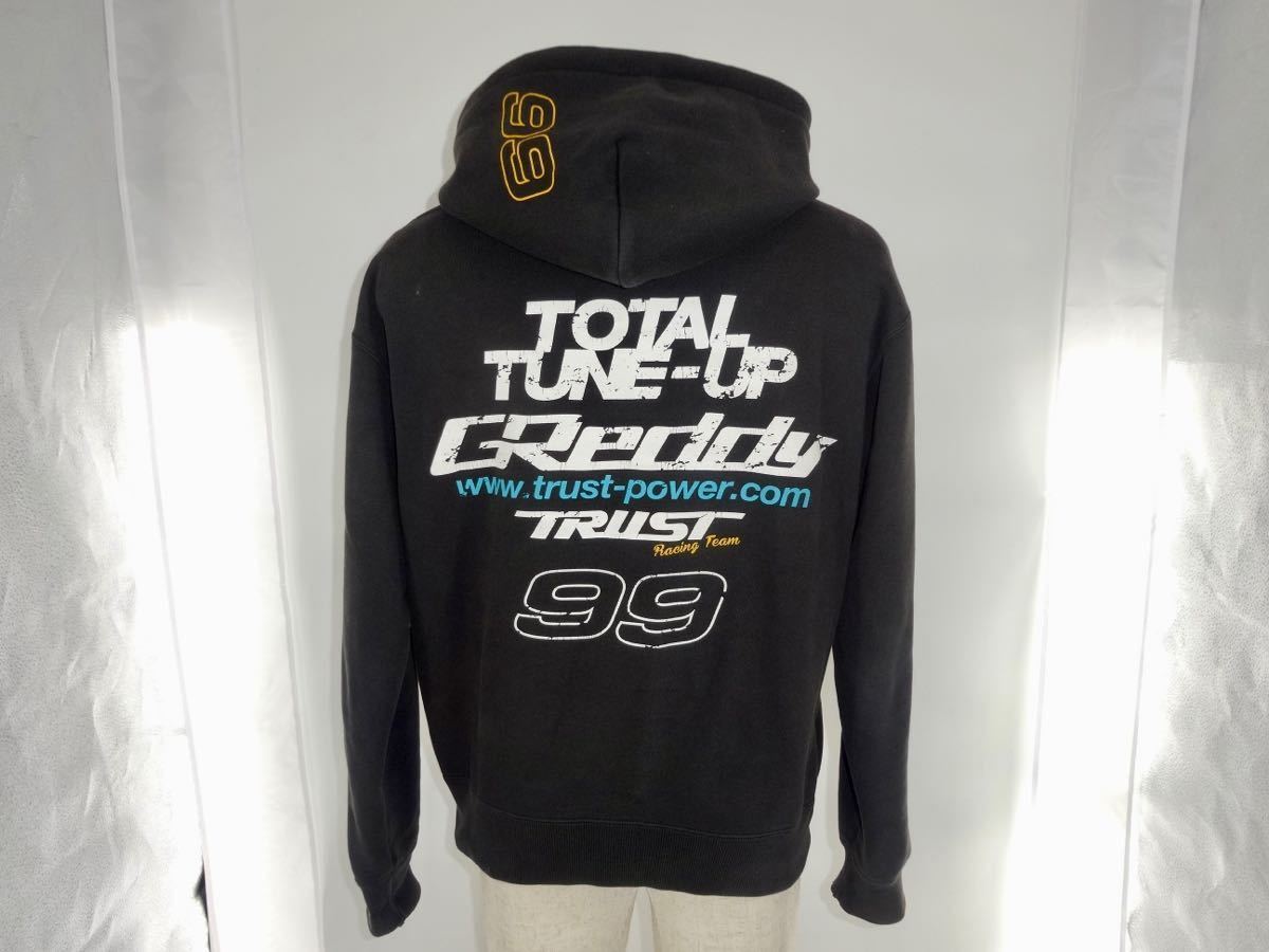 ■ジップアップパーカー■GReddy グレッディ　TRUST トラスト　SIZE:medium Ｍサイズ★オートサロン　autosalon★中古品　カラー:ブラック_画像4