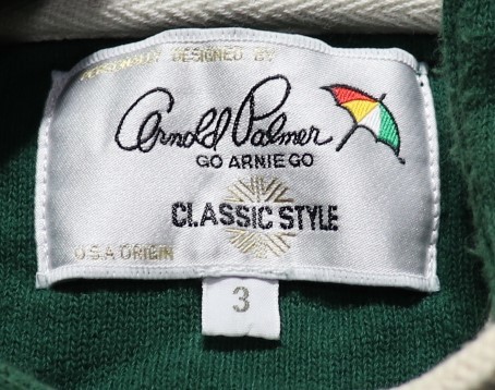  Arnold Palmer ^ sweat Parker ^ green ^ size 3(M)