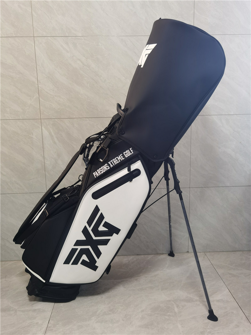 ★★★107　DXG Golf Bag　キャディーバック 9型，4kg, pu　軽量 ブラック*ホワイト_画像2