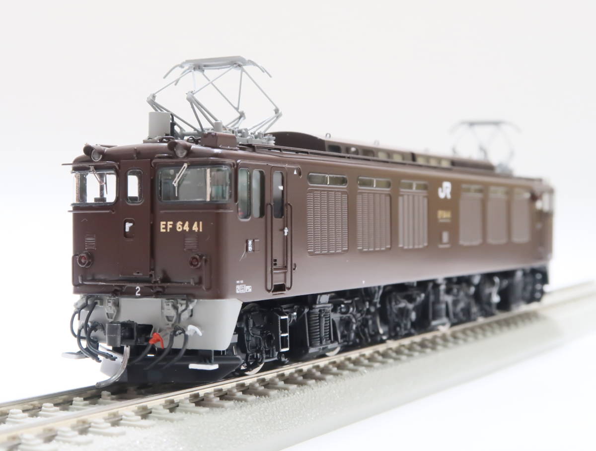 絶版 再生産なし ムサシノモデル EF64 41号機 茶 JR東日本 超希少モデル 車番の金色、スカート上部エンド表記まで再現 浪漫 あすかなど牽引_画像10