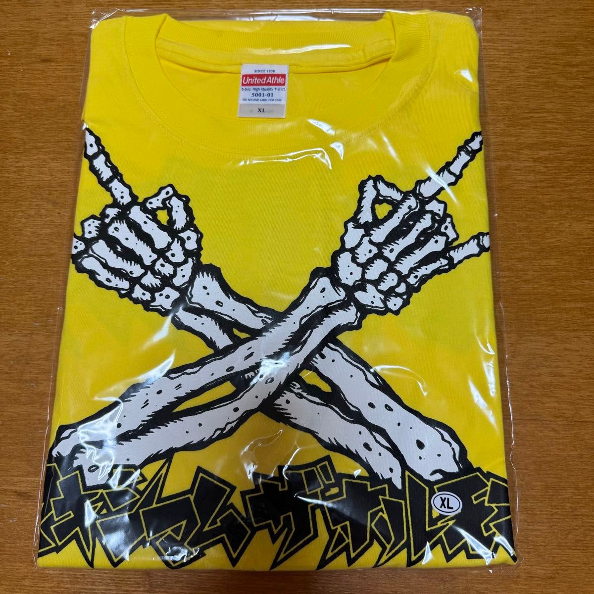 新品未使用 マキシマムザホルモン  メタルポーズＴシャツZ　黄 XL