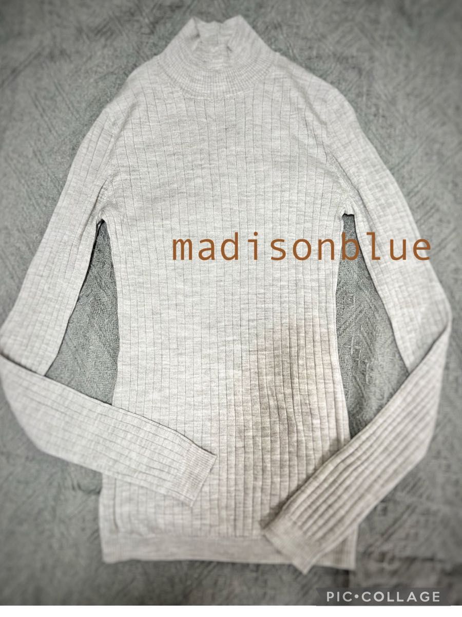 MADISONBLUE マディソンブルー カシミヤ シルク リブ ニット　ドゥロワー 、ブラミンク好きにも