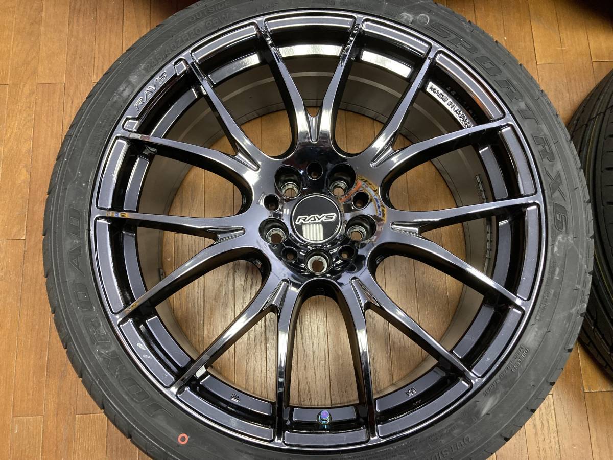 ◆RAYS HOMURA 20インチ◆8.5J+38 5H114.3◆新品タイヤ ジョイロード 245/40R20 2023年製造◆アルファード ヴェルファイア 等◆_画像3