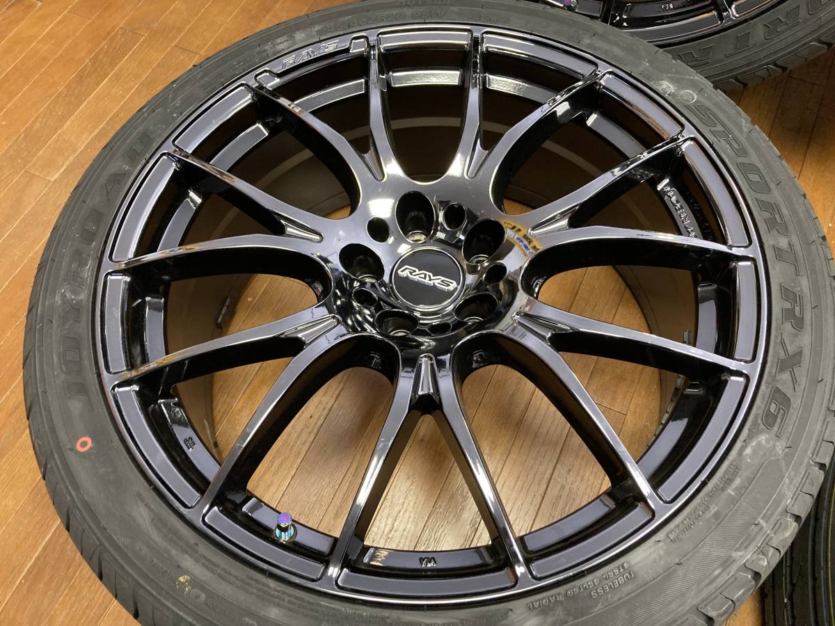 ◆RAYS HOMURA 20インチ◆8.5J+38 5H114.3◆新品タイヤ ジョイロード 245/40R20 2023年製造◆アルファード ヴェルファイア 等◆_画像6