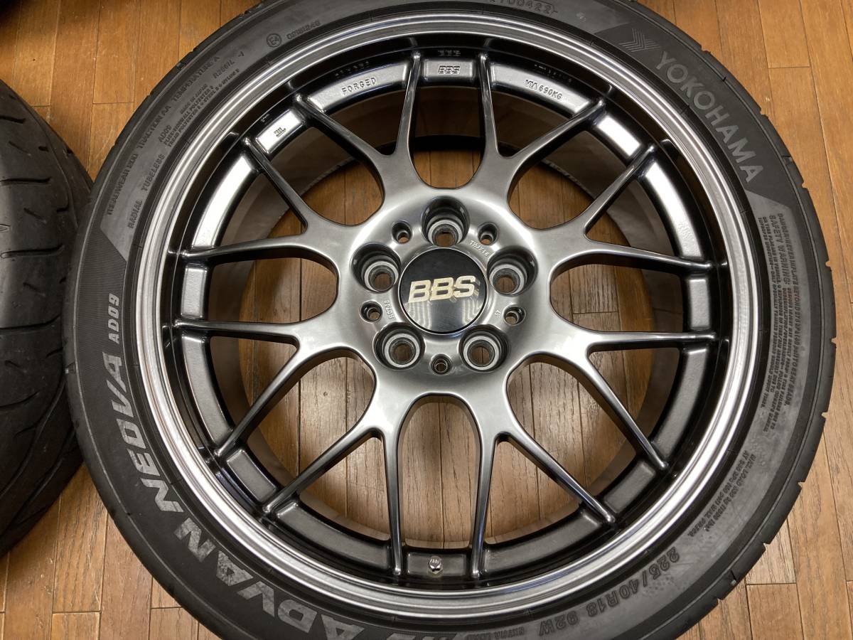 【決算SALE】鍛造 BBS RGR 18インチ◆7.5J+45 8.5J+49 5H114.3◆ネオバAD09 2022年製造◆チェイサー クレスタ マーク2 RX7 等◆_画像2