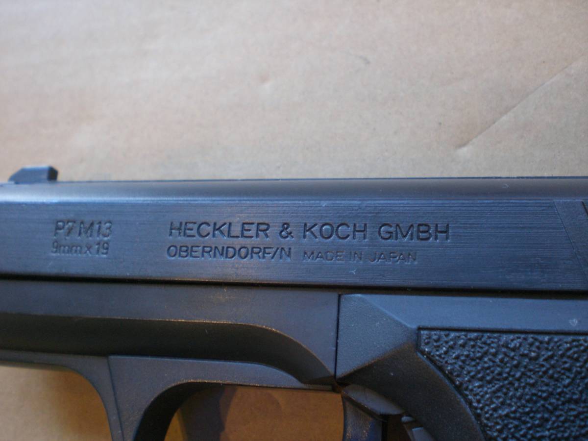 良品★日本製エアコッキング HK P7M13 HECKLER&KOCH GMBH OBERNDORF/N 9mm×19 KB 17-93108 エアガン_画像2