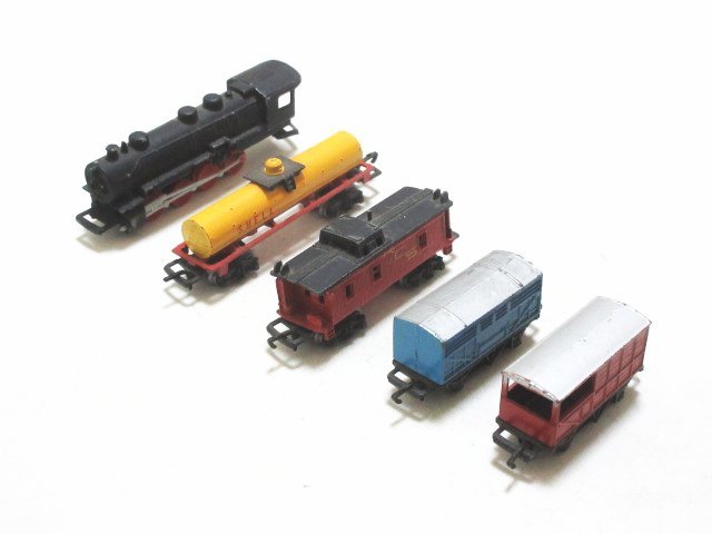 XA995◇ロンスター Nゲージ 鉄道模型 イギリス 蒸気機関車 貨車 // 計5点 // LONE STAR 汽車 貨物列車 外国車両 ミニカー / 現状渡しの画像1