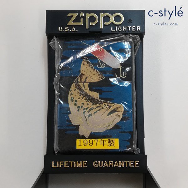 A513a [未使用品] ZIPPO ジッポー 1997年製 フィッシング 魚 オイルライター マルチカラー 喫煙具 煙草 タバコ | その他 O_画像1