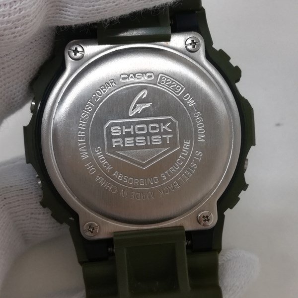 A623a [動作品] CASIO カシオ G-SHOCK 腕時計 カーキ DW-5600M-3JF クォーツ | ファッション小物 D_画像4