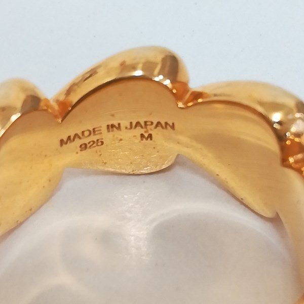 A650a [人気] AMBUSH アンブッシュ ハートリンクリング M ゴールド 日本製 指輪 925 | ジュエリー D_画像6