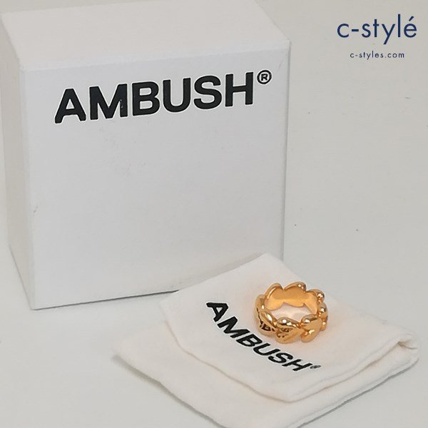 A650a [人気] AMBUSH アンブッシュ ハートリンクリング M ゴールド 日本製 指輪 925 | ジュエリー D_画像1