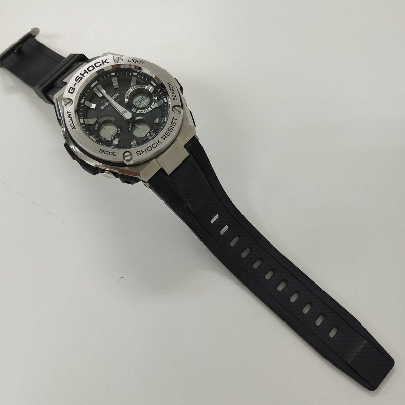 A098a [人気] CASIO カシオ G-SHOCK 腕時計 ブラック GST-S110 ラフソーラー | ファッション小物 G_画像4