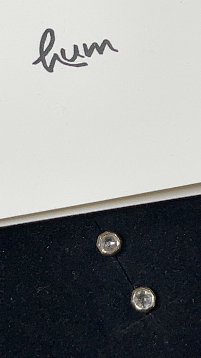 hum 一粒ピアス WG ホワイトゴールド ダイヤモンド ハム GP3001 hum 一粒ピアス WG ホワイトゴールド ダイヤモンド ハム GP3001